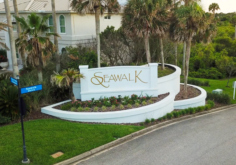 The Sea Walk monument sign